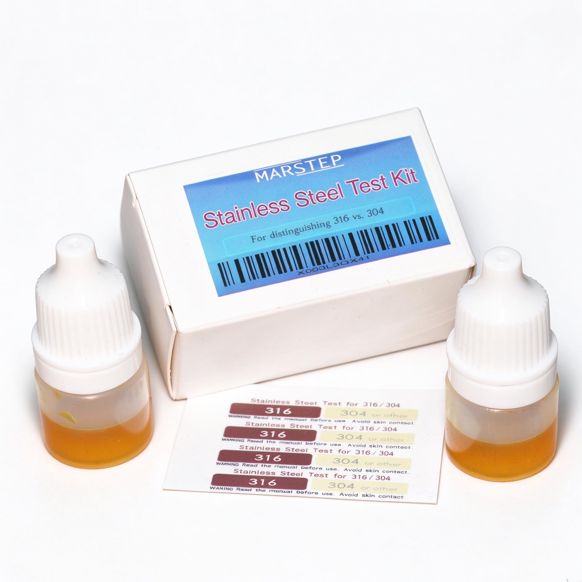 Stainless Steel Test Kit for Differentiating 316/304 [Packaging Upgraded 2025]