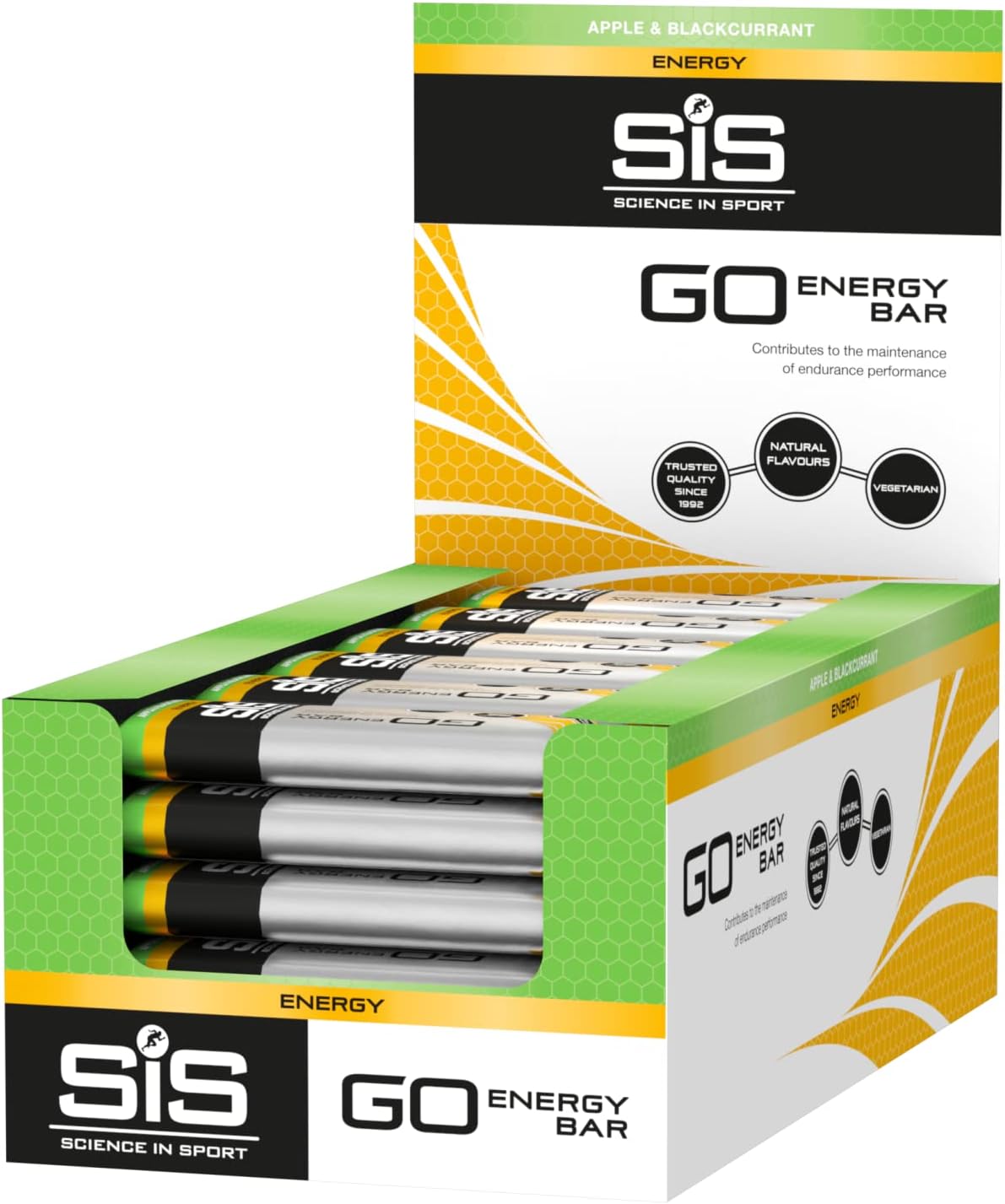 Science In Sport GO Energy Bar | Apple and Blackcurrant Flavour - 30 Pack