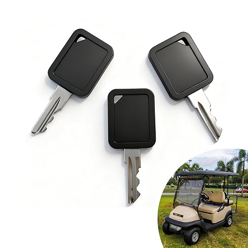 Club Car Replacement Golf Cart Keys - 3-Pack (1A, 1B,