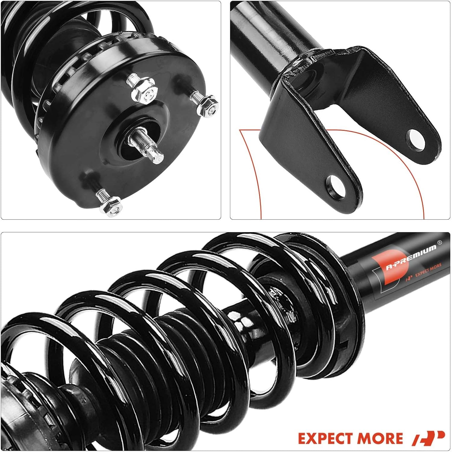 A-Premium Front Strut Assembly Compatible with Chrysler [RWD] 300 2011-2020, C/Limited - 2x Replacement Suspension Complete Strut Shock Absorber with Coil Spring