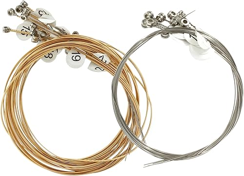 Miniatura 5 de Un juego de 24 cuerdas de arpa, cuerda de metal de repuesto para arpa