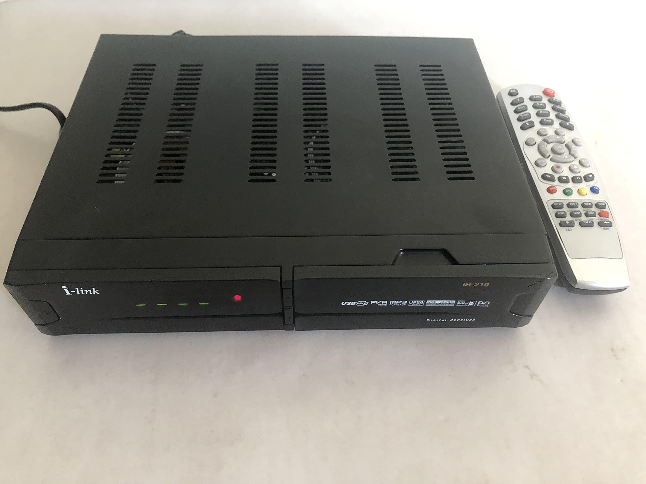 I-Link IR-210 PVR Ready via USB digital Satellite Receiver w DV Out