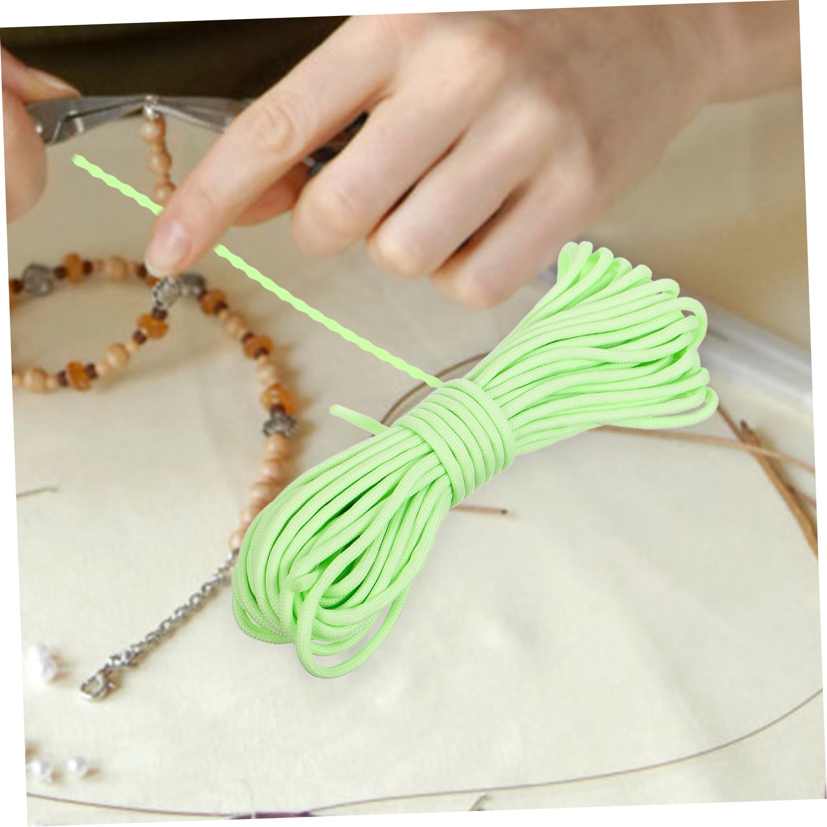 HOMSFOU 4stücke Camping Rope Strapazierfähige Nachtleuchtende Zeltseile Für Outdoor-aktivitäten Abspannseile Für Wandern Und Camping Strängig Leuchtfarbe Vielseitig Einsetzbar