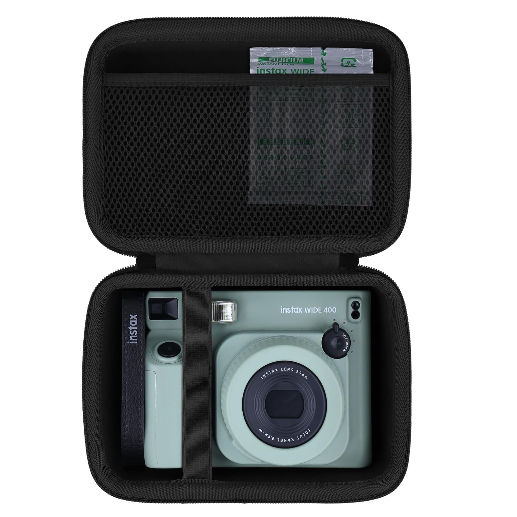 Aenllosi Custodia Dura di Stoccaggio Compatibile con i Fujifilm INSTAX WIDE 400 Fotocamera,Fujifilm Fotocamera Istantanea Analogica Borsa,Nero.(Solo Custodia)