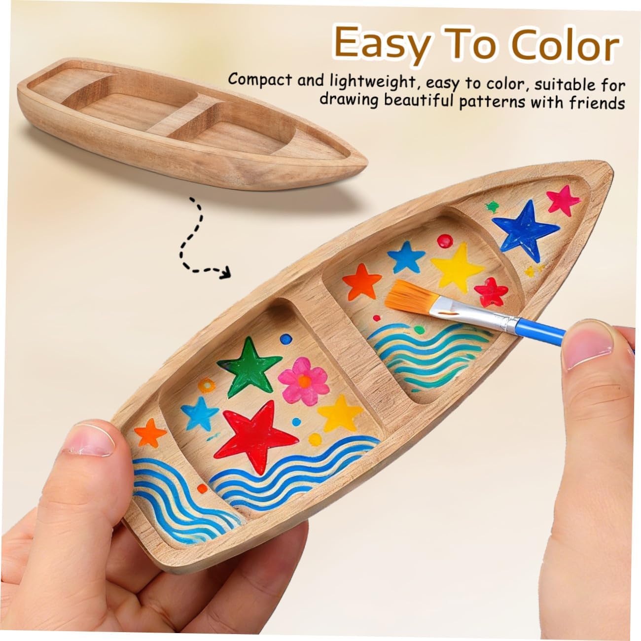MAGICLULU Coastal Decor Wooden Sailboat Table Ornament Nautical Bathroom Decor Beach House