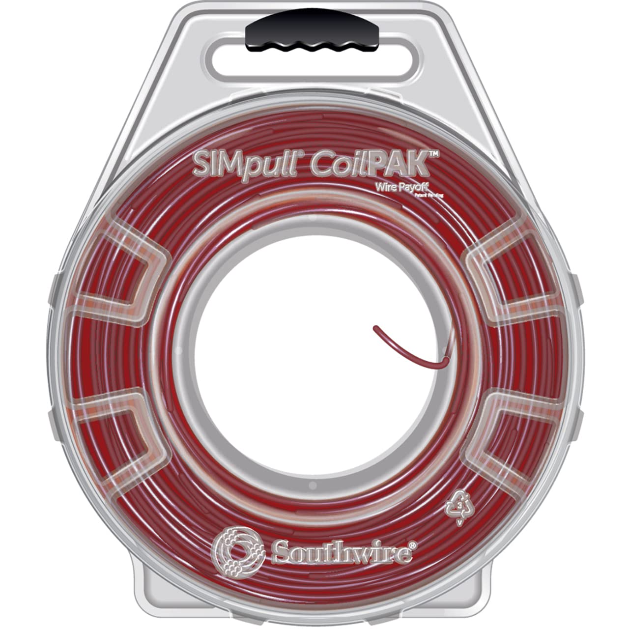 Southwire58028304THHNMiniCoilPAKSIMpull12SolCuWhite/RedStripe1000ft