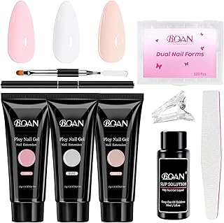 BQAN Kit de gel de uñas de polietileno, 3 col...