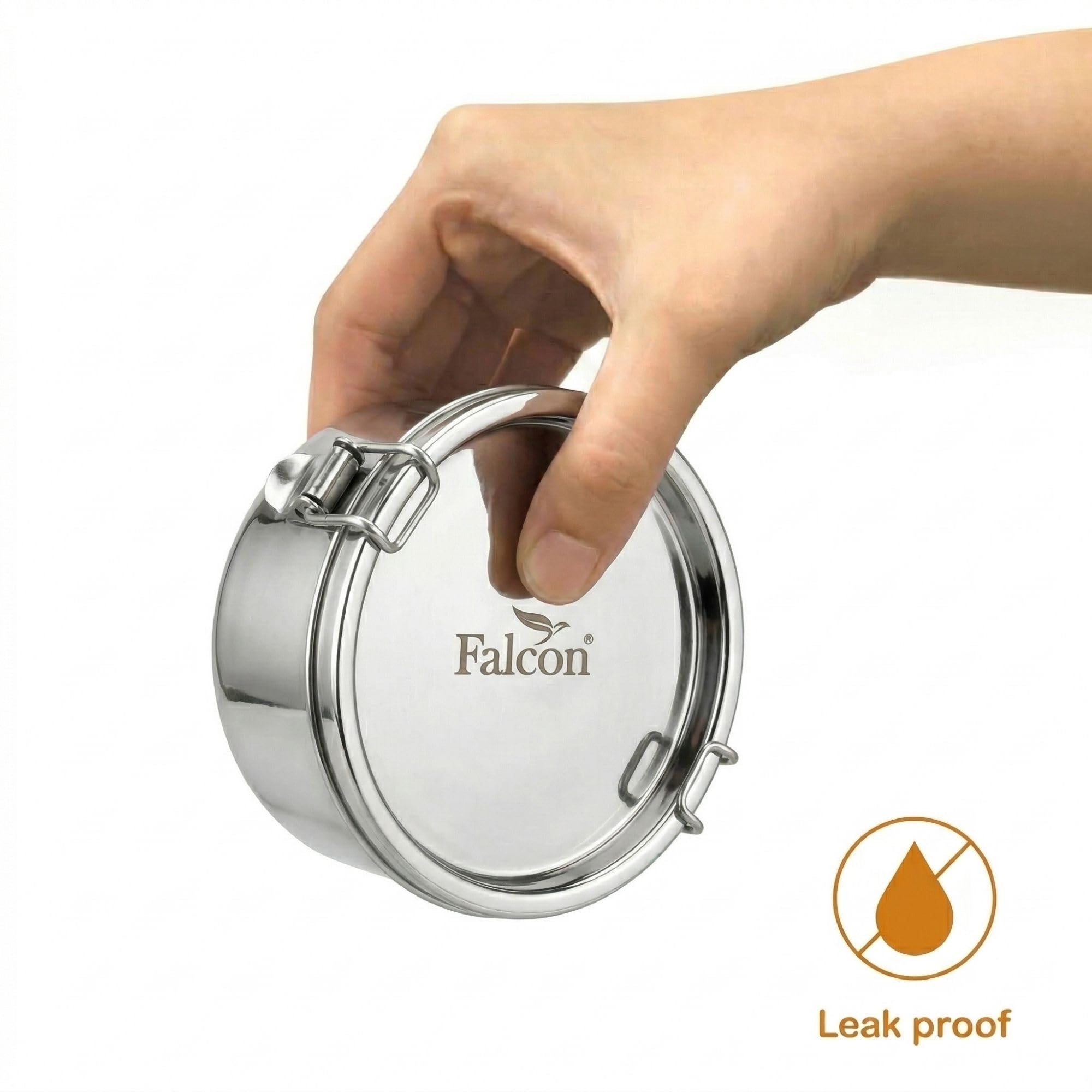 PDDFALCON Stainless Steel Lunch Box - Leakproof & Airtight -4
