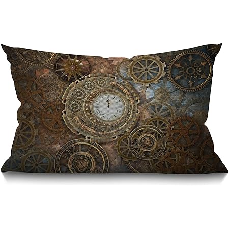 steampunk throw pillows