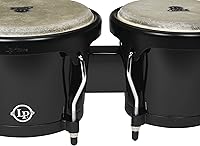 Vista 2 de Latin Percussion LPA601F-BK LP Aspire Bongos de fibra de vidrio - NegroNegro