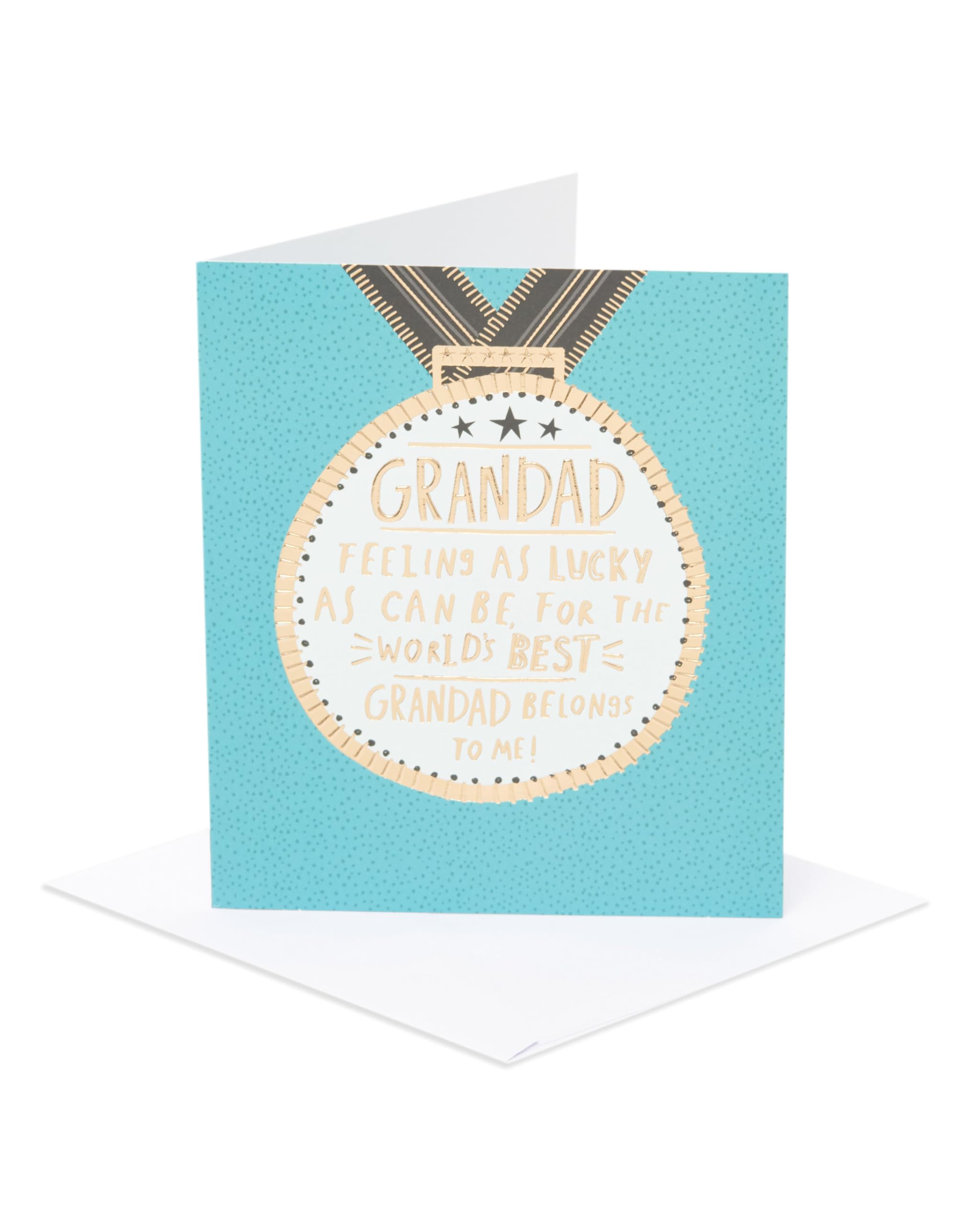 UK Greetings | Father's Day Card for Grandad | Card for Dad, Grandad, Husband | Him, Boys, Men | With Envelope | 159x184mm