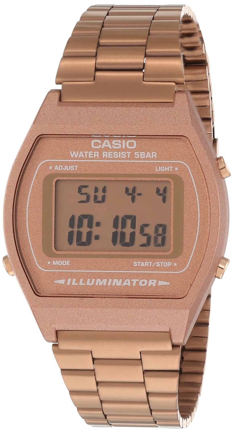 Buy Casio Vintage Series Digital Rose Gold Dial Women's WatchB640WC