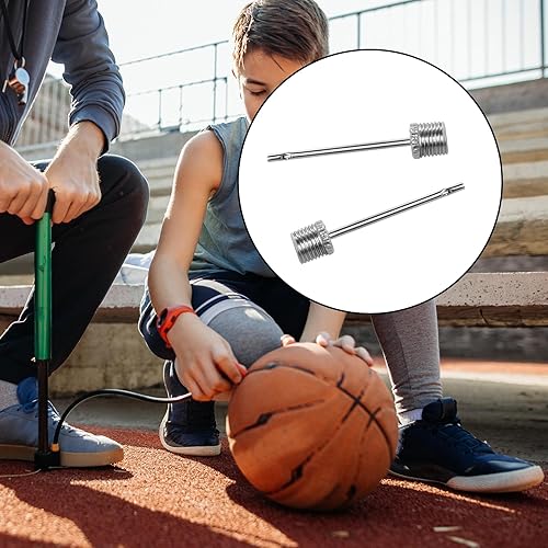 Miniatura 7 de Agujas de bomba de aire para pelotas de inflado, agujas para fútbol, baloncesto, fútbol, voleibol, equipos de rugby, pasadores de repuesto con caja