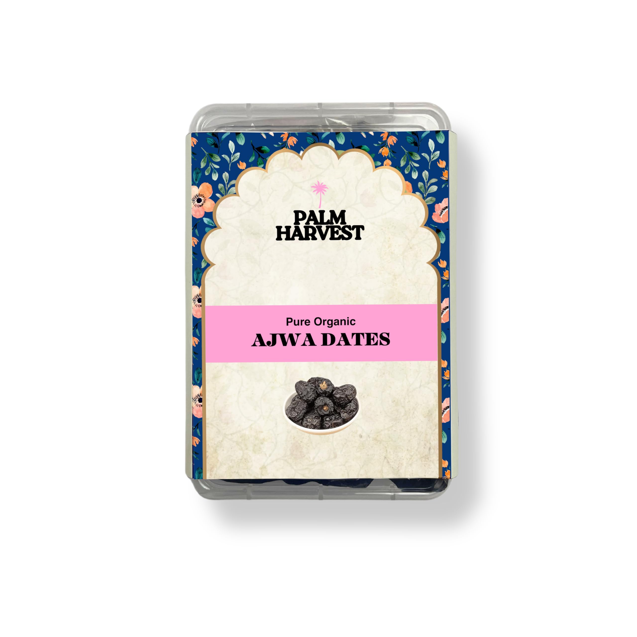 Authentic Premium Ajwa Dates � Handpicked, Organic, Fresh & Nutrient-Rich | 100% Natural, No Preservatives | Perfect for Snacking, Gifting, and Health Benefits | Palm Harvest | (200gm)