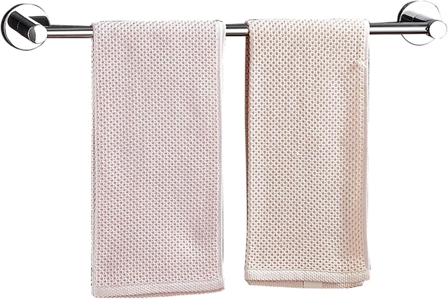 Porte-serviettes rond poli à visser pour fixer solidement vos draps de bain