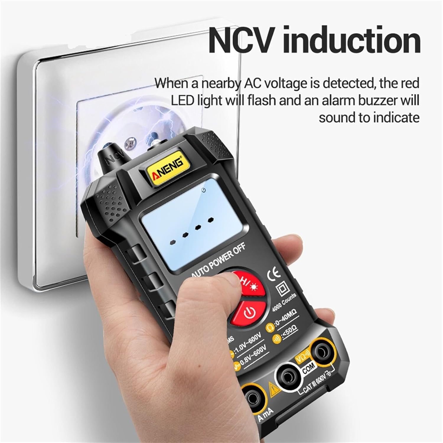 M167 Mini Multimeter 4000 Counts Digital Auto Recognition Professional AC/DC Voltage Current Multimeters Tools(M167)