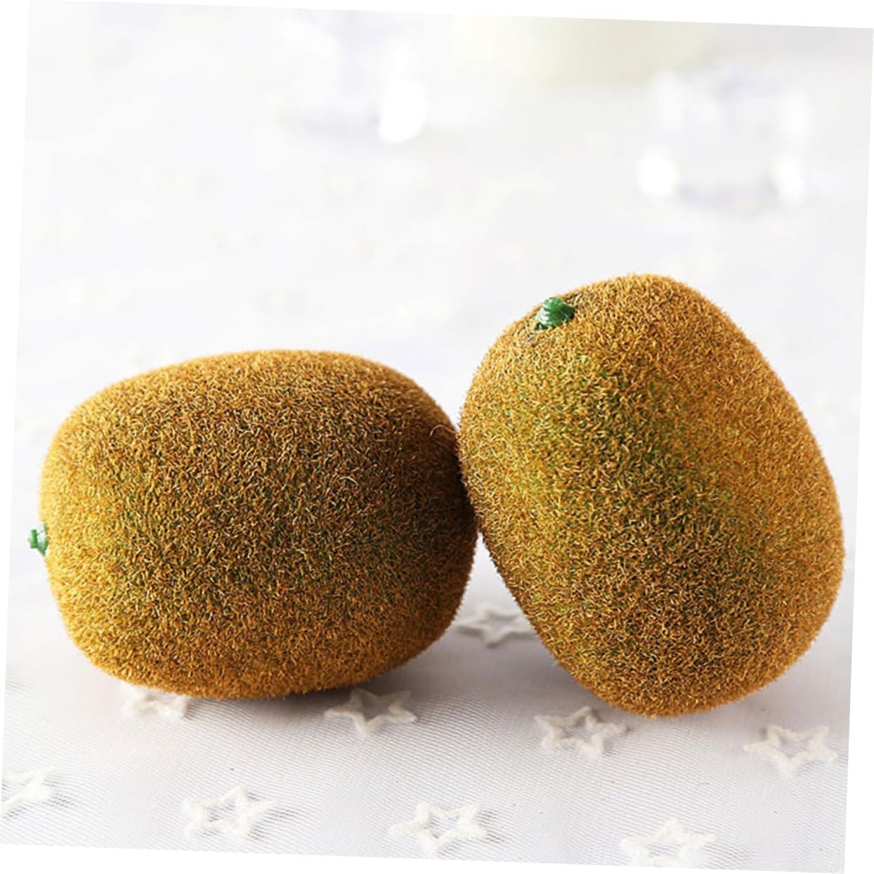 Ciieeo 5sets Lifelike Imitation Kiwifruit Photography Props Realistic Fruit Decorations for Shop Window Adornment Home Decor 4pcs*5