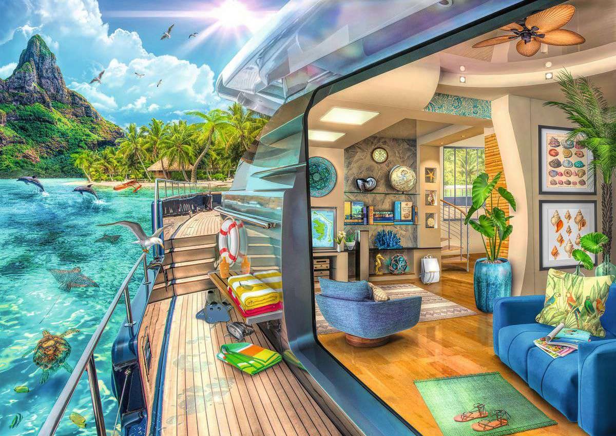 ジグソーパズル 1000ピース ボラボラ島 Ravensburger Amazon.com: Ravensburger Tropical Island Charter 1000 Piece Jigsaw