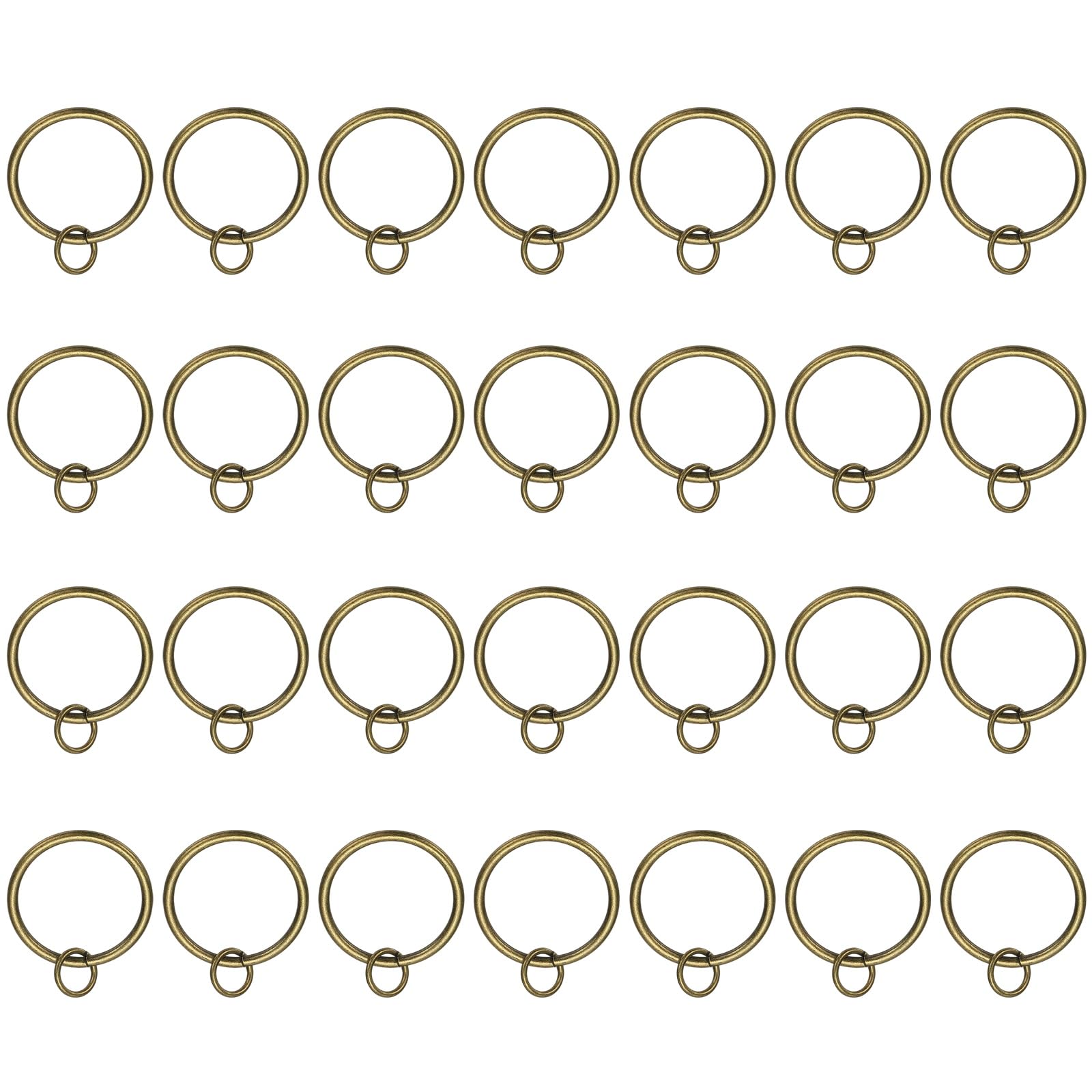 Anillos para cortinas de 1.5 pulgadas PATIKIL pack de 28 argollas metálicas color bronce