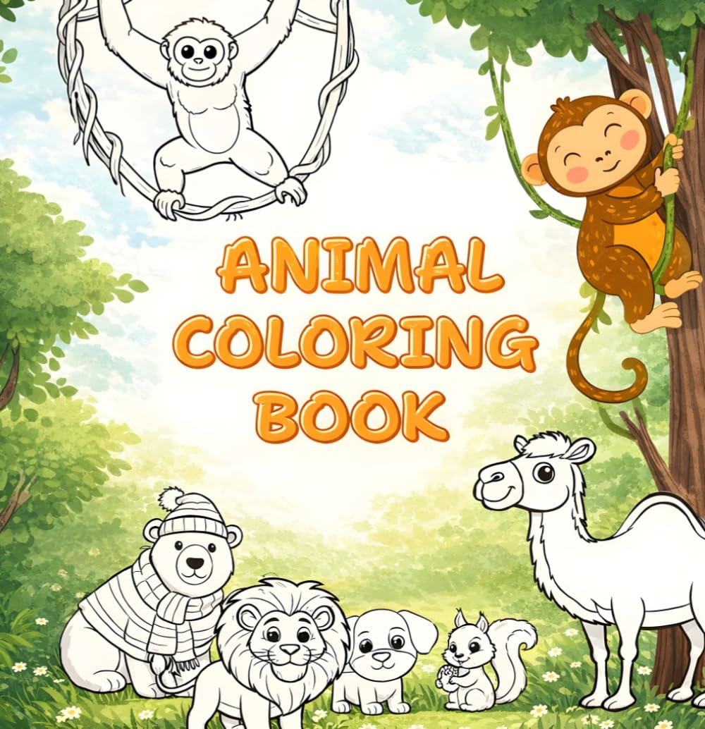 Coloring Book for Kids Ages 3–7 | Fun, Easy Coloring Pages