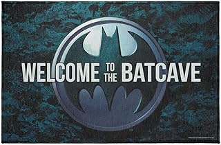 GRAPHICS & MORE Batman Welcome to The Batcave Bat Symbol Logo Indoor Outdoor Anti-Slip Welcome Doormat, 20