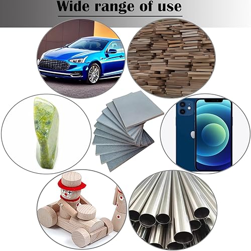 Miniatura 6 de 10 esponjas de lijado de 4 1/2 x 5 1/2 pulgadas – 400 600 1000 2000 3000 granos, grano fino, corte rápido, bloque de lijado de espuma suave flexible