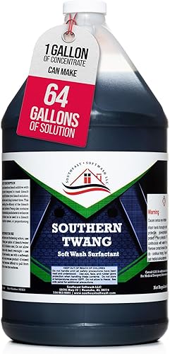 Southeast Softwash Southern Twang  Tensioactivo de lavado suave, jarra perfumada de manzana de 1 galón