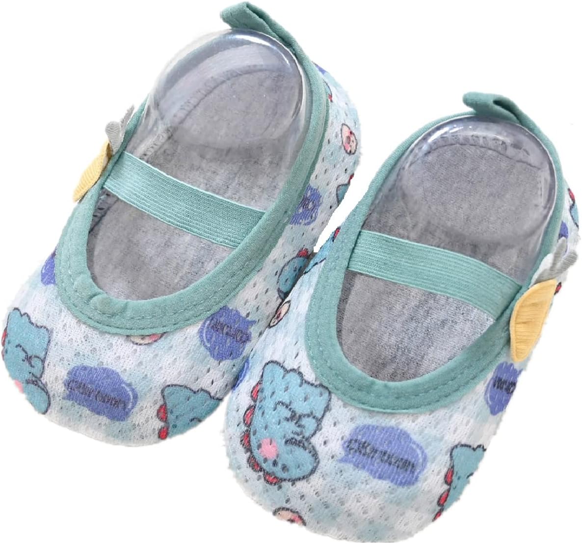 Baby Boys Girls First-Walking Shoes Trainers Toddler Infant Soft Sole Non-Slip Cotton Mesh Breathable Slip-on Sneakers. / (Green, 18-24 Months)