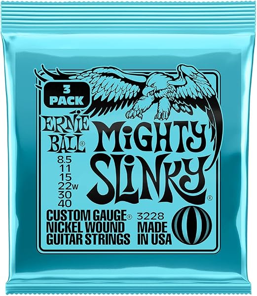 Ernie Ball Regular Slinky Nickel Wound E-Gitarrensaiten, 3er-Pack, Stärke 10-46 - 4