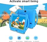 7 Inch Android 12 Comprimé pour enfants avec couverture de protection 32GB + 4GB WiFi Bluetooth Double caméra Jeux éducatifs Contrôle parental Logiciel pour enfants.