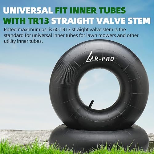 Miniatura 5 de 2 tubos interiores de 20 x 8.00-8, 20 x 8-8, 20 x 10.00-8, 20 x 10-8 con vástago de válvula recto TR-13, tubos de repuesto para neumáticos para