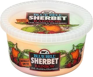 Blue Bell Rainbow Sherbet, 32 fl oz
