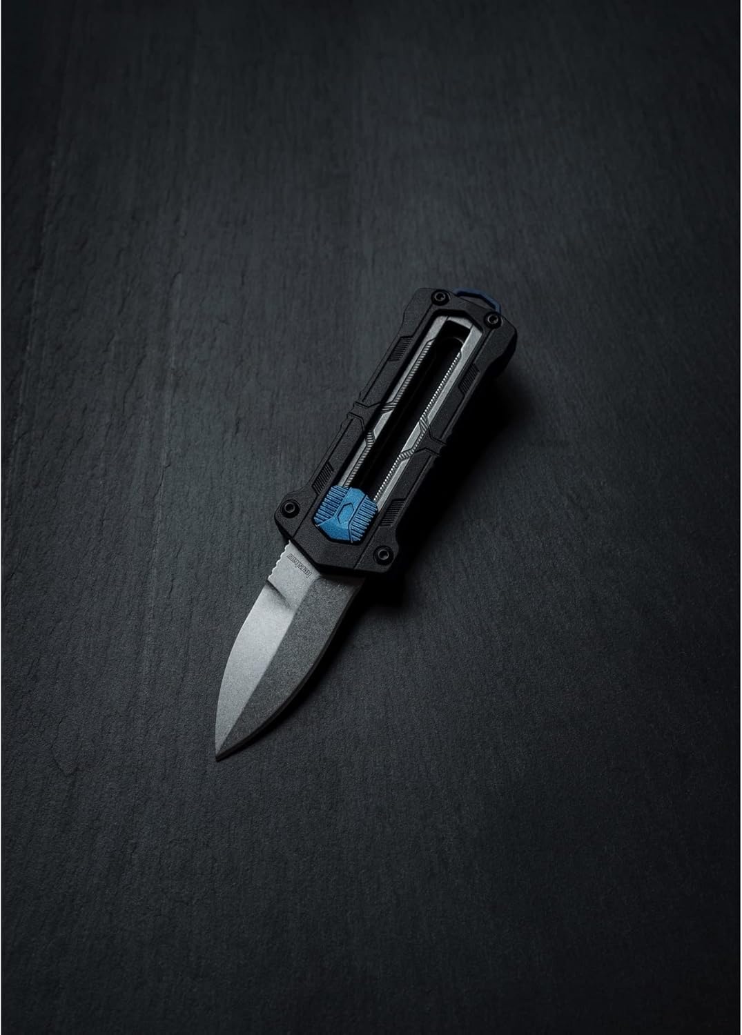 Kershaw Kapsule Pocket Knife, Black, 1.9 Inch Stainless Steel Spear Point Blade, Single Edge, EDC with Manual Opening, Single Position Pocketclip, Everyday Carry Pocket Knife for Men and Women