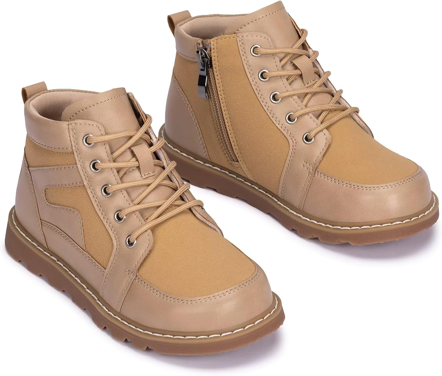 Frank Mully Kids Ankle Boots Boys Girls Outdoor Booties Kids Comfort Work Boot Lace Up Hiking Shoes (Toddler/Little Kid/Big Kid) - Image 7