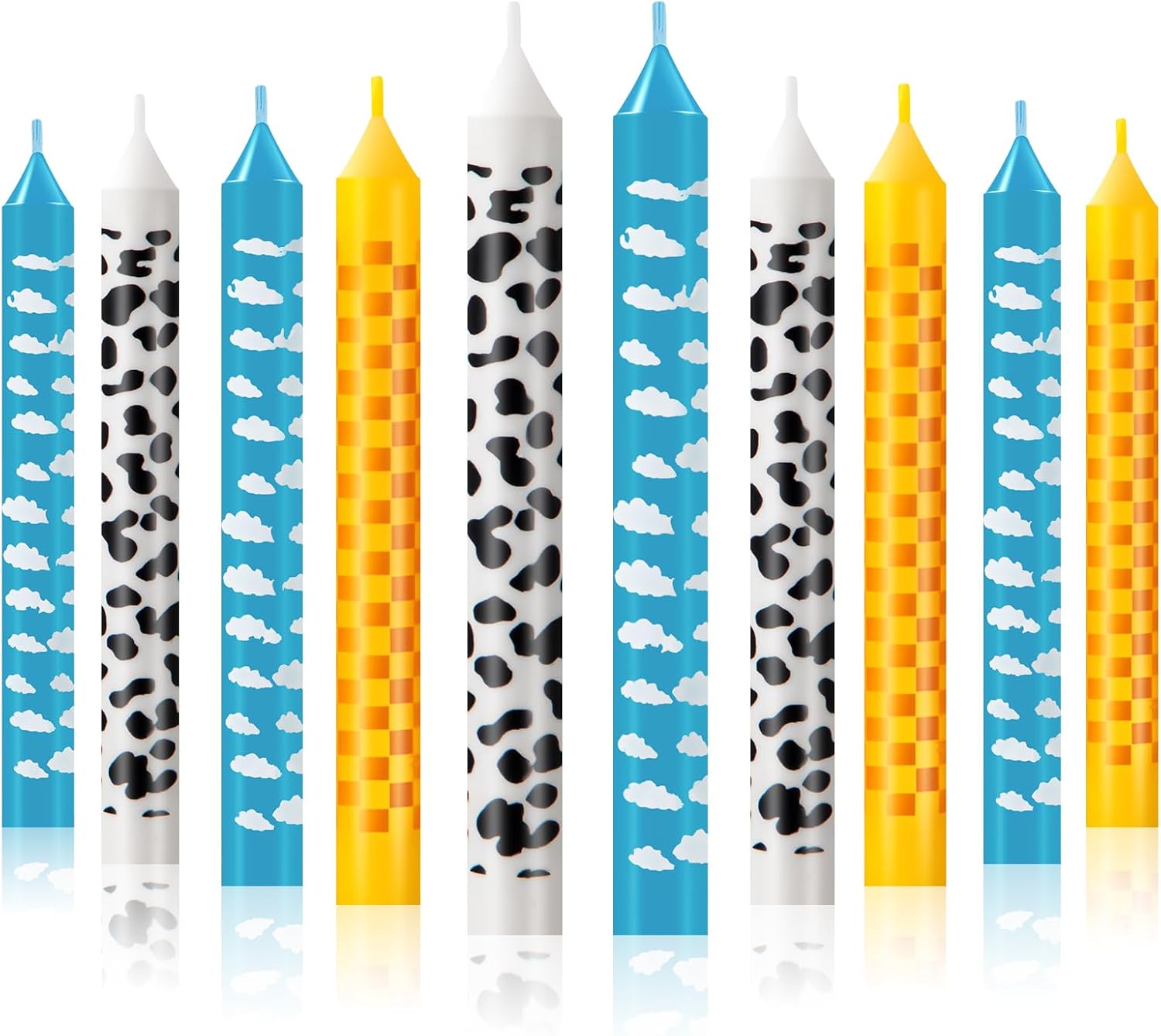 Conelist 18 Pcs Game Birthday Candles Cartoon Cake Toppers