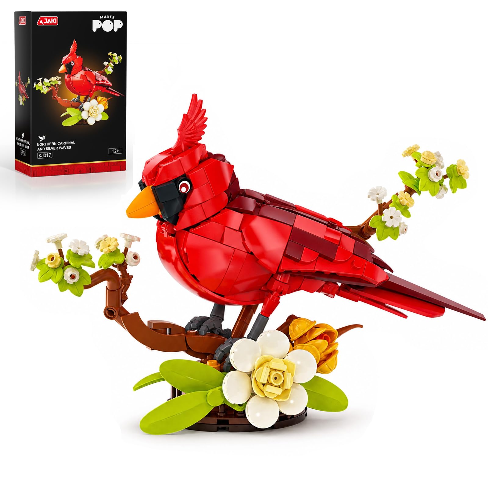 Amazon.com: JAKI Northern Cardinal Building Set for Adults, Home