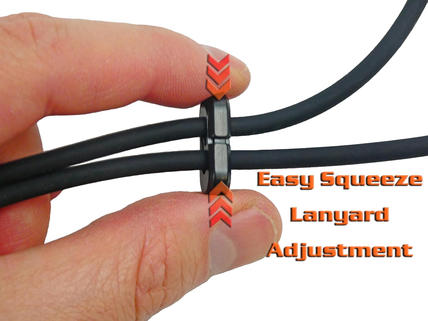 Ergonomic ID Badge Card Holder (Black (Bundle))