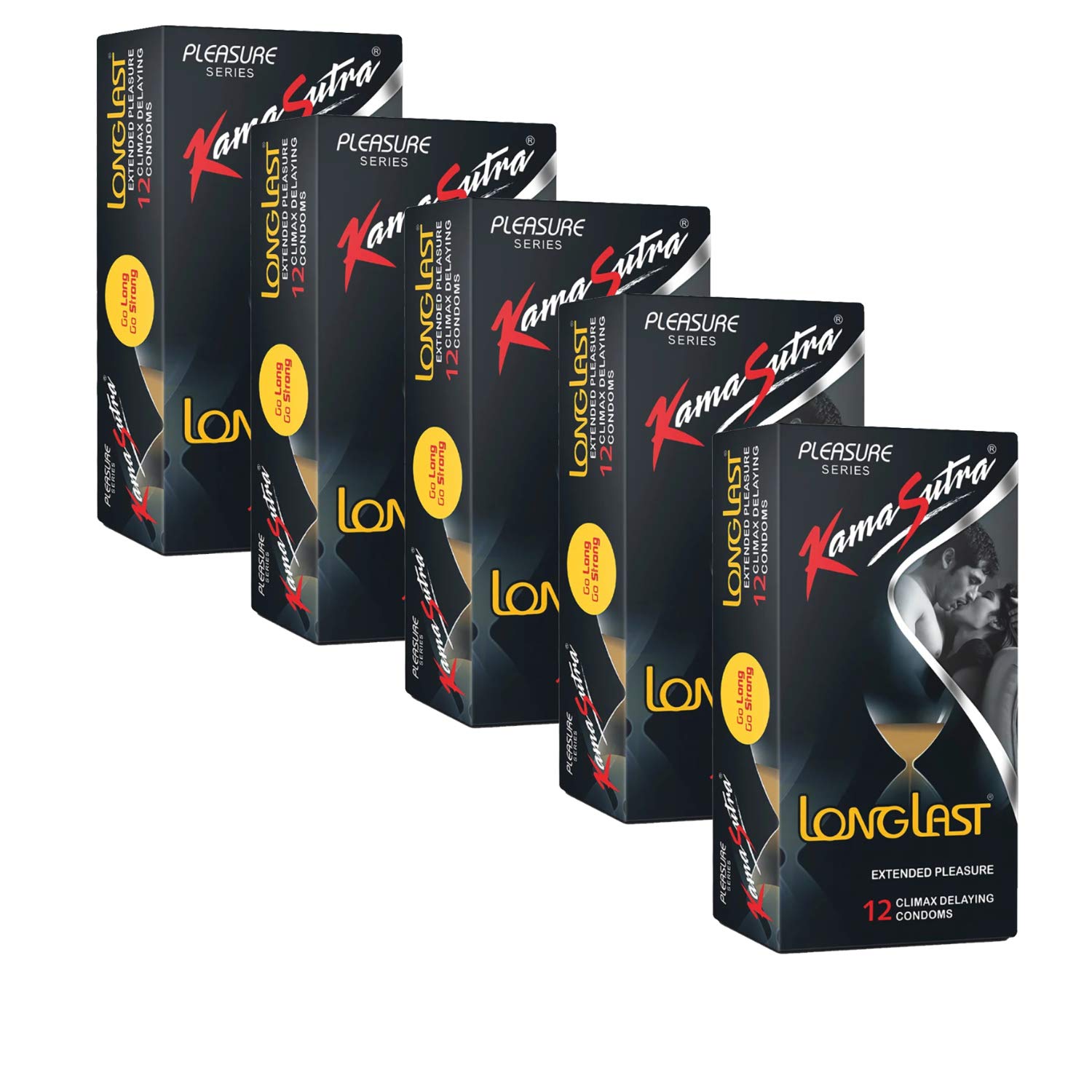 Buy A 'KS_CONDOM' Longlast Flavour Condom Made of Natural Rubber Latex For Men(5 Pack Of 12