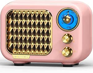 Tendak Radio FM Portable Rétro Avec Bluetooth 5.1, Petite