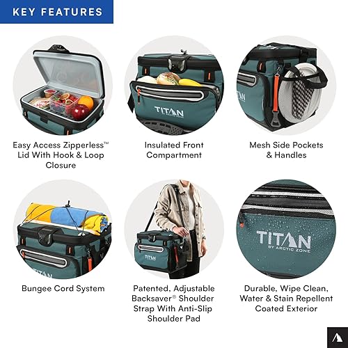Miniatura 7 de Titan by Arctic Zone Deep Freeze Cooler - Zipperless Hardbody Cooler - Deep Freeze Insulation, HardBody Liner, and SmartShelf