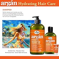 Vista 4 de Difeel Champú hidratante de argán 33.8 oz. - Champú de aceite de argán natural sin sulfato para el cabello
