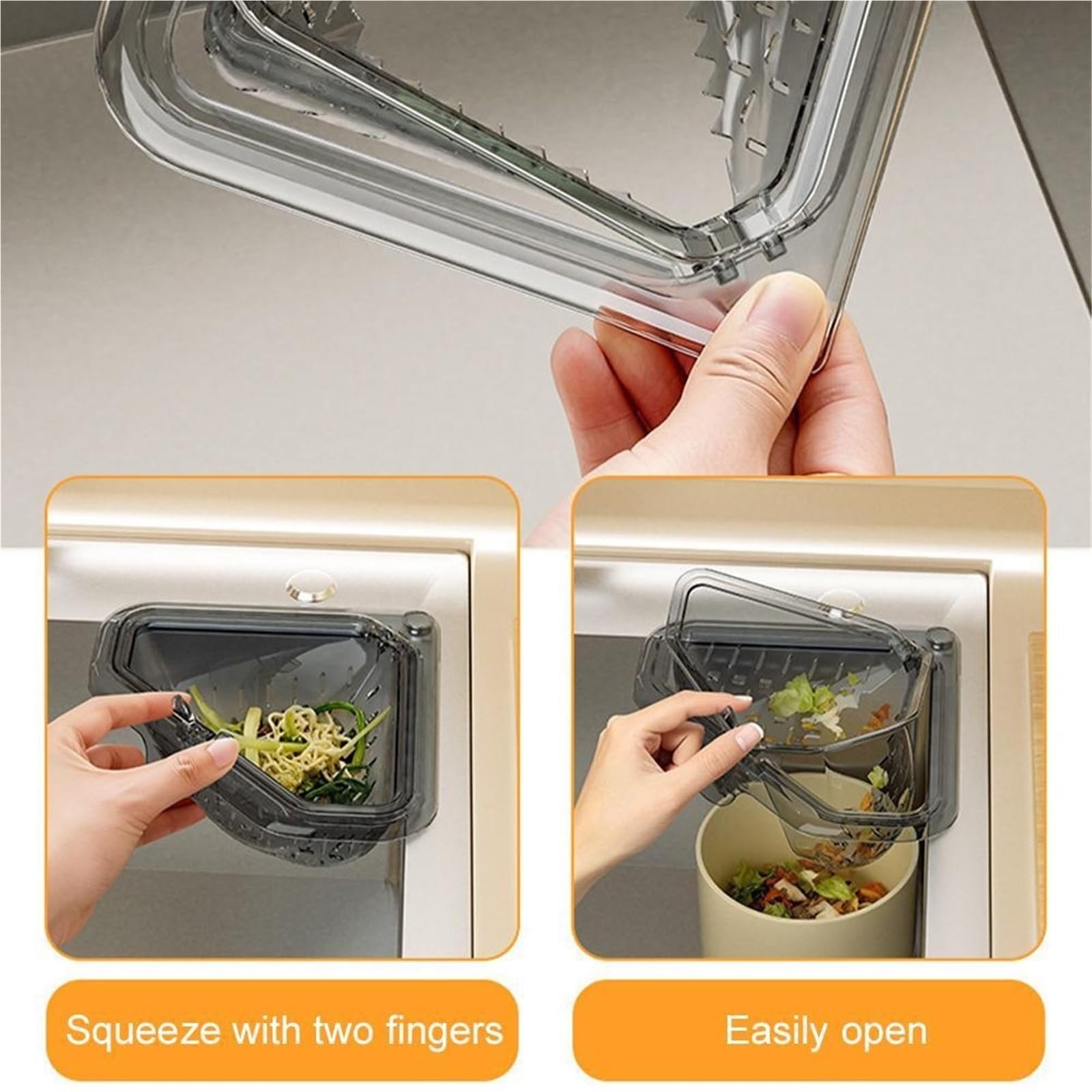 Cestino triangolare lavello da 2 pezzi Per Cucina E Bagno