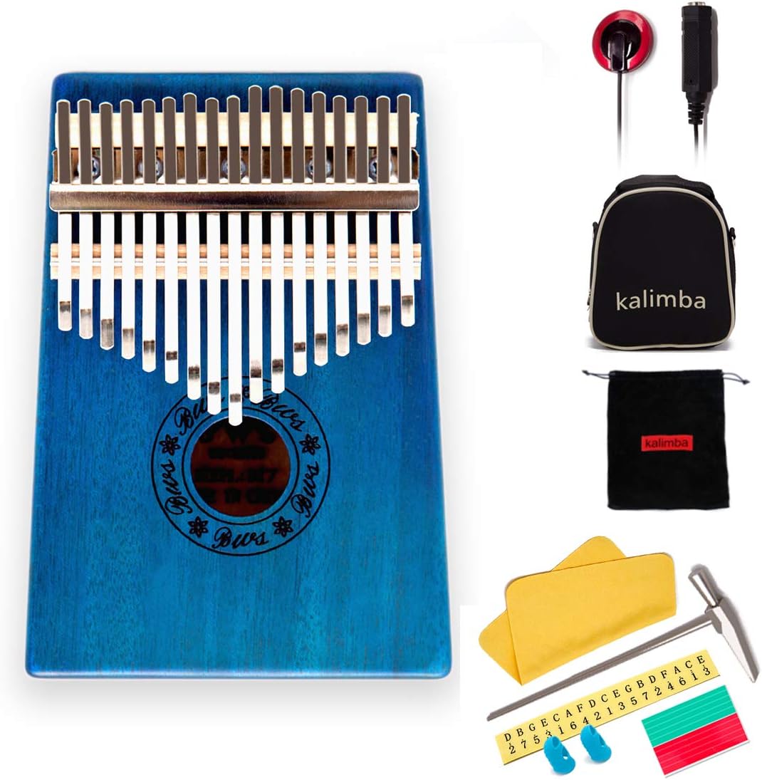 17 Keys Kalimba Thumb Piano Mbira Sanza Mahogany Body, with