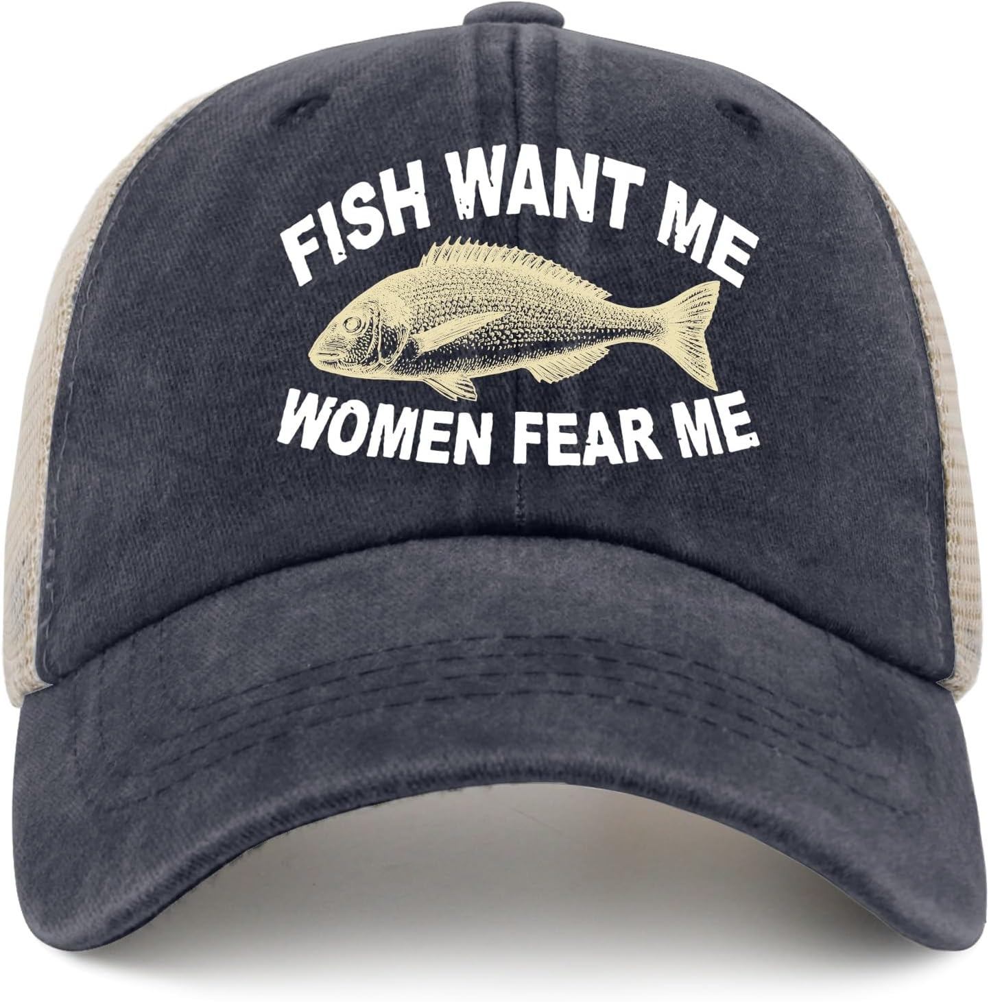 Hat Women Want Me Fishes Fear Me Hat for Women Dad Hats Trendy Caps