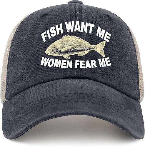 Miniatura 8 de Sombrero de mujer Want Me Fishes Fear Me Sombrero para mujer sombreros de papá gorras de moda