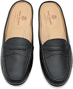 Amazon.com | Marc Joseph New York Female Union Mule Black Tumbled
