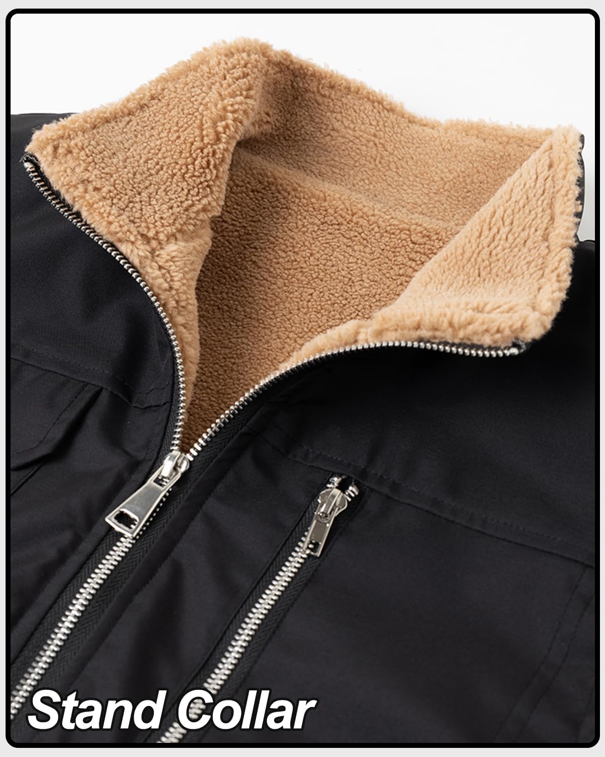 Men's Outerwear Vests Fleece Lined Softshell Outdoor Winter Thermal Windproof Sleeveless Jacket - Image 4