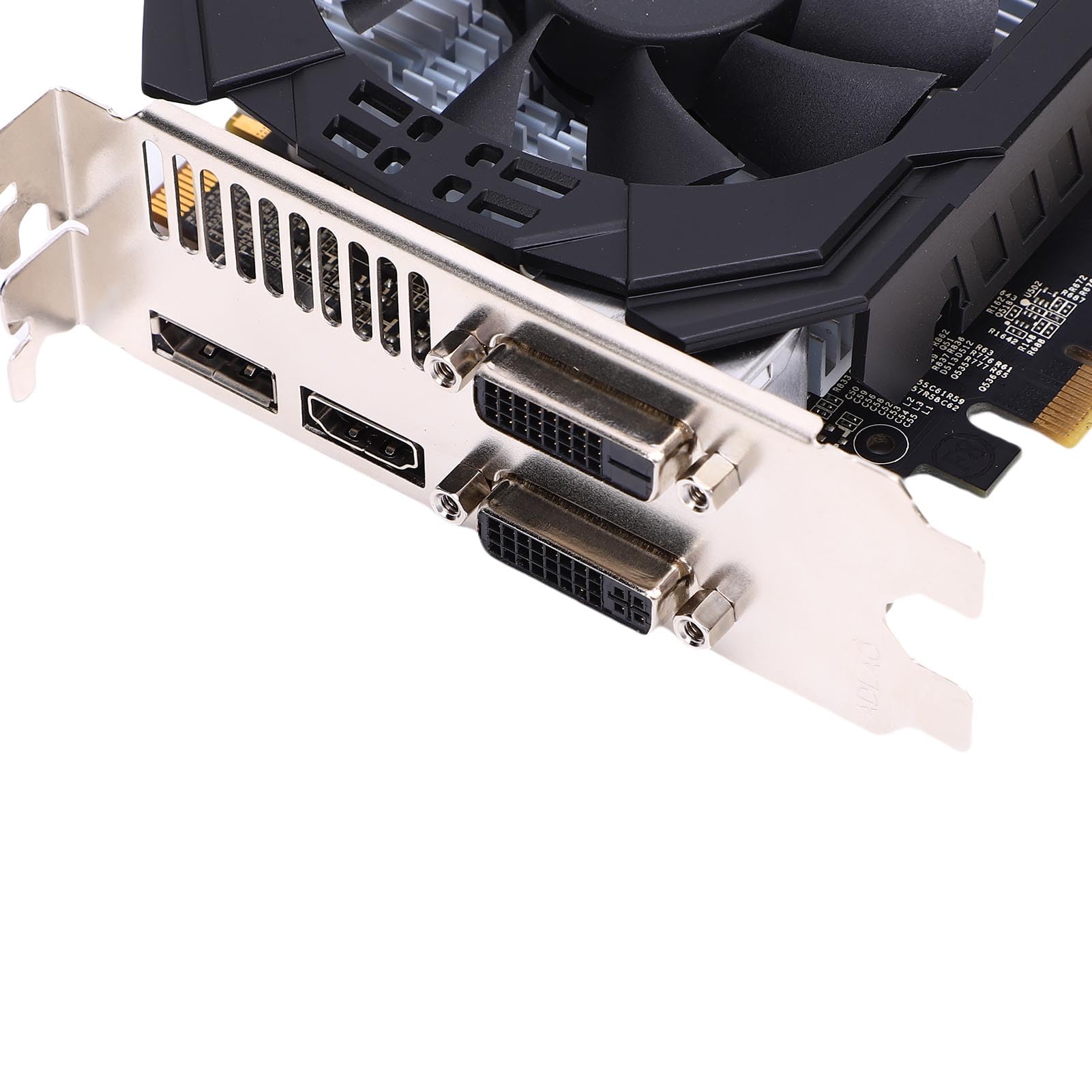 Cuifati GDDR5 2GB Computergrafikkarte, 128 -Bit -PCIe 3.0 X16 Gaming -Grafikkarte mit 2 Cooling -Lüfter, PC -GPU für Gaming, mit HD Multimedia Interface Display Port DVI -Schnittstelle