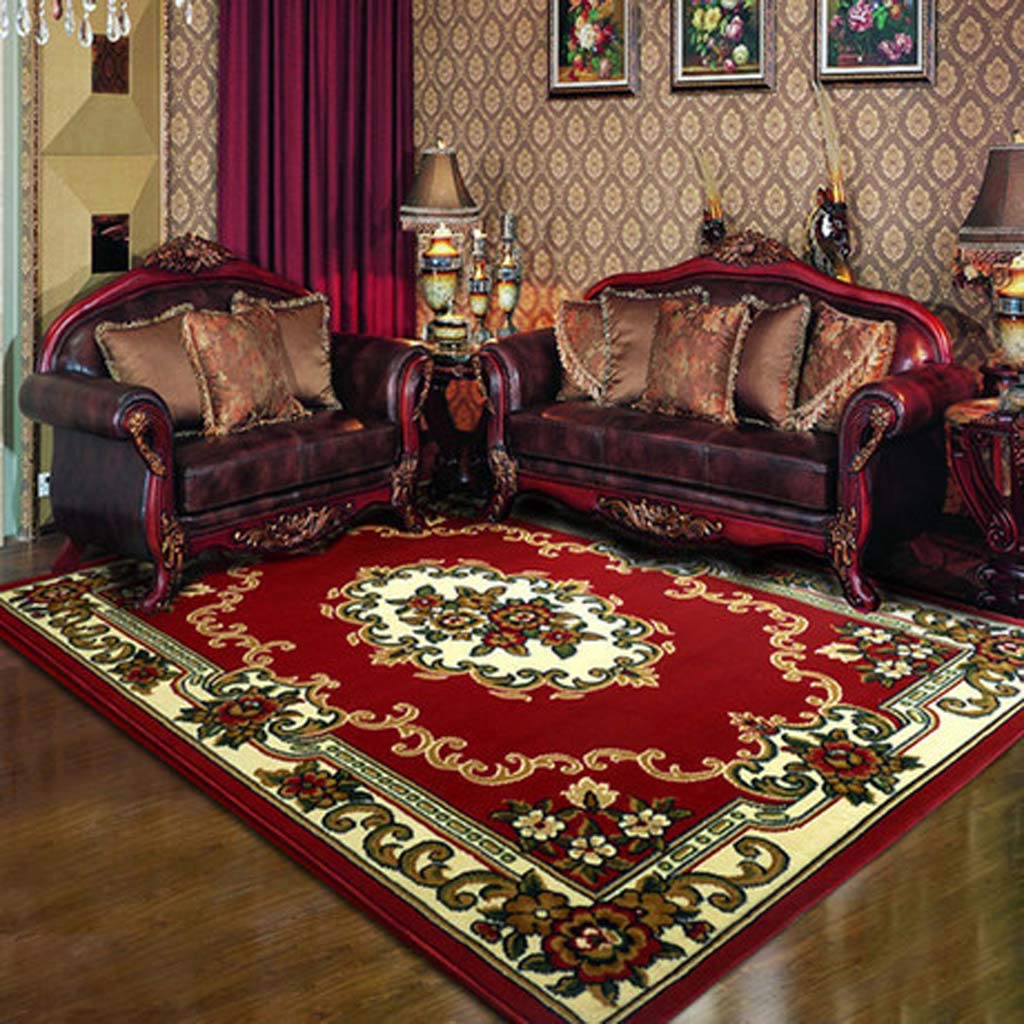 Tapis tissé rétro solution sol froid pour salon chambre et table basse