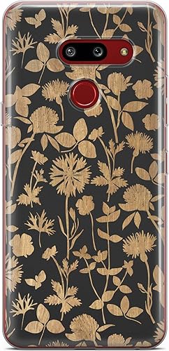 Miniatura 3 de Funda transparente para teléfono compatible con LG Stylo 6 5 4 K61 K51S K41S K30 K20 Q70 Q60 Maíz ligero cubierta floral de silicona para niñas,